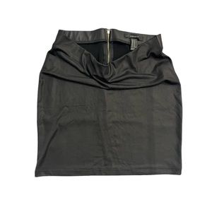 FAUX LEATHER MINI SKIRT